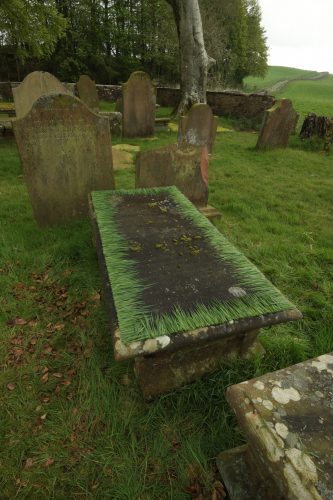 Andy Goldsworthy - Grass Laid on a Gravestone