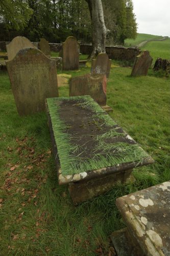 Andy Goldsworthy - Grass Laid on a Gravestone